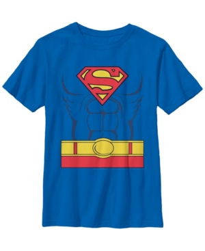 Fifth Sun Dc Comics Little and Big Boys Superman Costume Short Sleeve T-Shirt