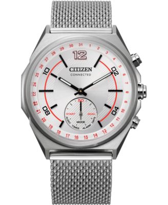 Citizen - Men's Connected Stainless Steel Mesh Bracelet Watch 42mm