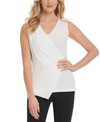 DKNY - Sleeveless Wrap Top