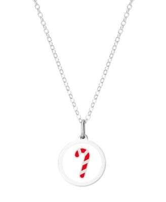 Auburn Jewelry - Candy Cane Necklace in Sterling Silver