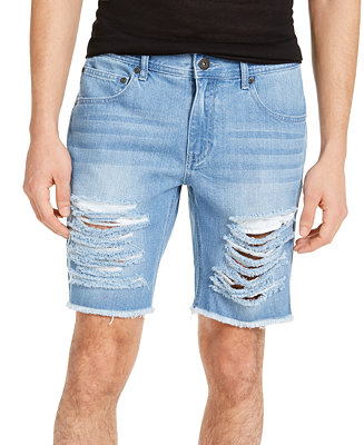 INC International Concepts INC Men's Ripped Denim Shorts, Created for ...