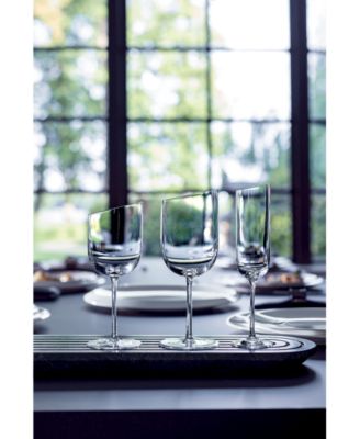 New Moon Flute Champagne Glasses, Set of 4