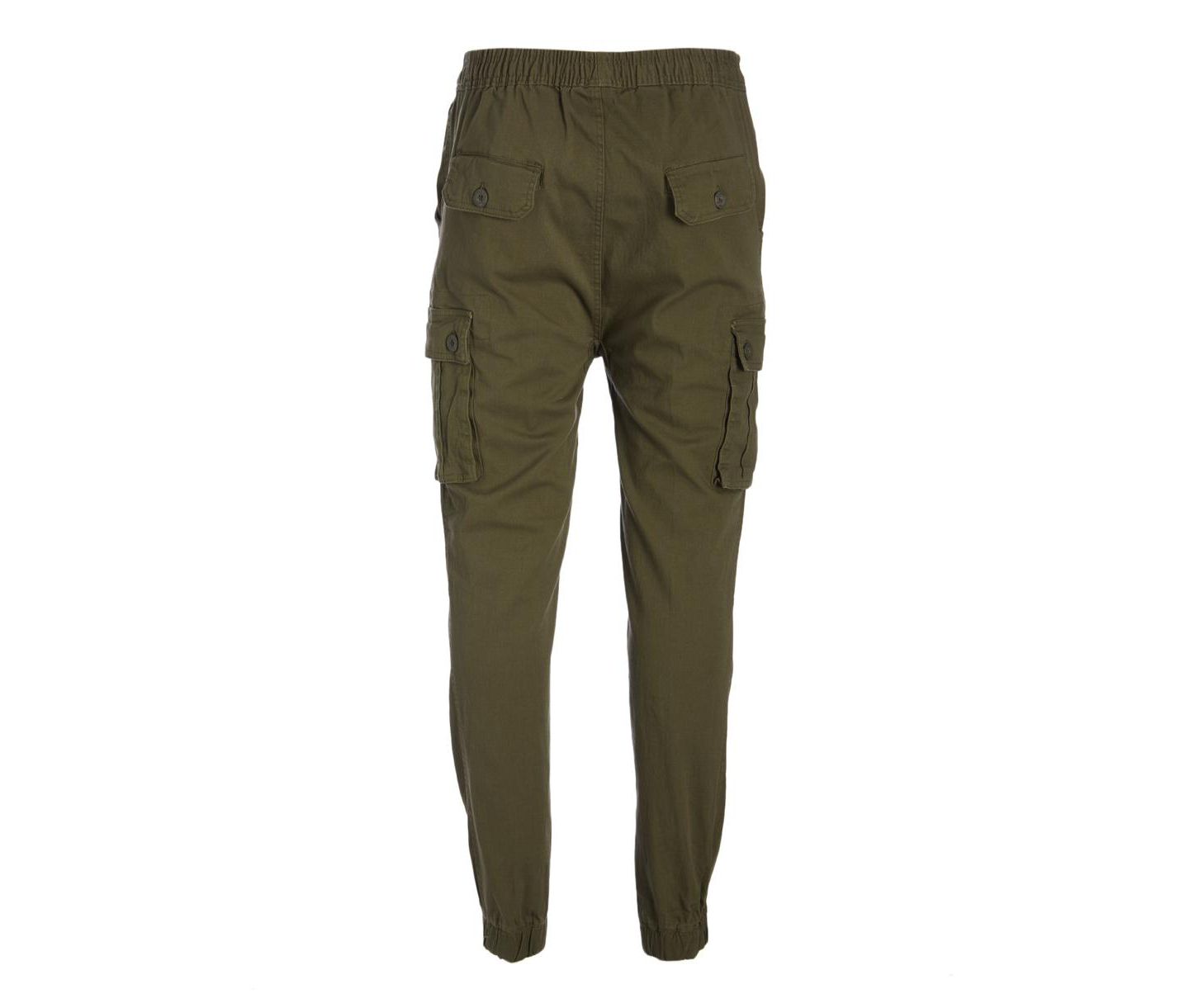 Мужские брюки Galaxy By Harvic Cotton Stretch Twill Cargo, цвет: Чёрный — фото 5