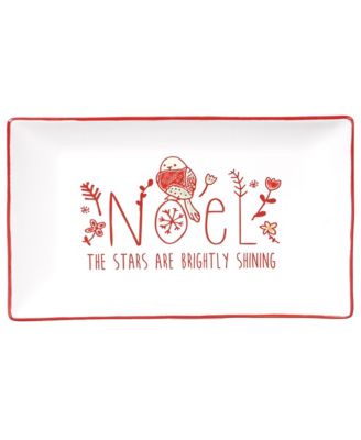 Certified International - Holiday Greetings Rectangular Platter