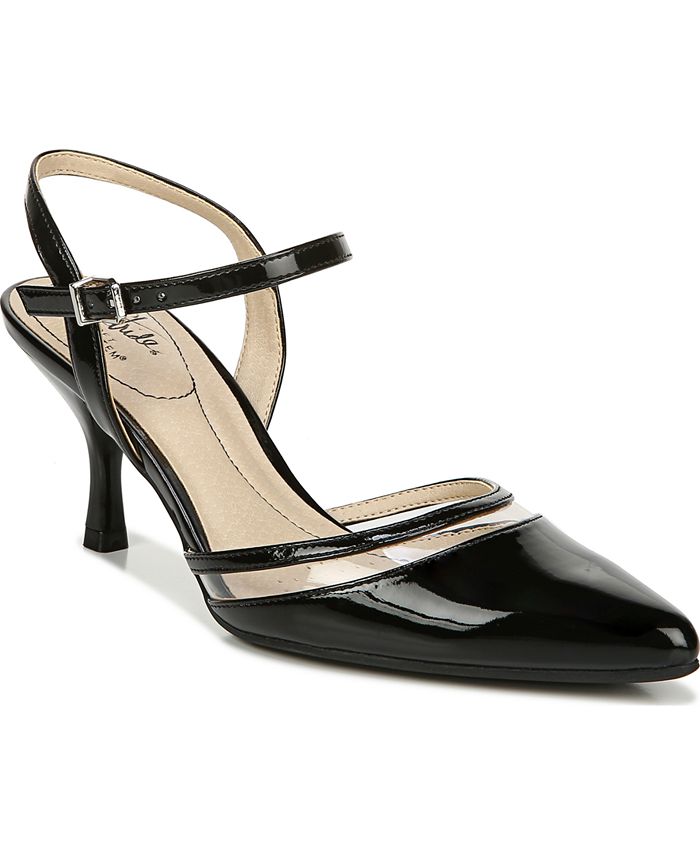 Escarpins LifeStride Noirs à Bride - Taille 9 US, Matière Stretch, Occasion En Excellent état