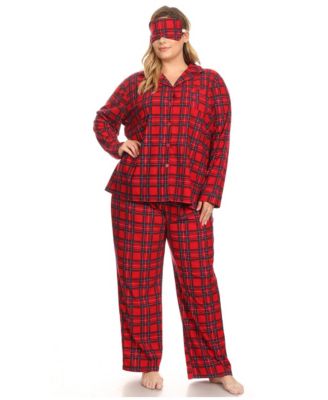 Plus Size 3-Piece Pajama Set