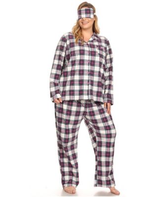 Plus Size 3-Piece Pajama Set