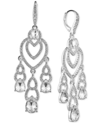 Lauren Ralph Lauren - Silver-Tone Crystal Teardrop Cuff Bracelet