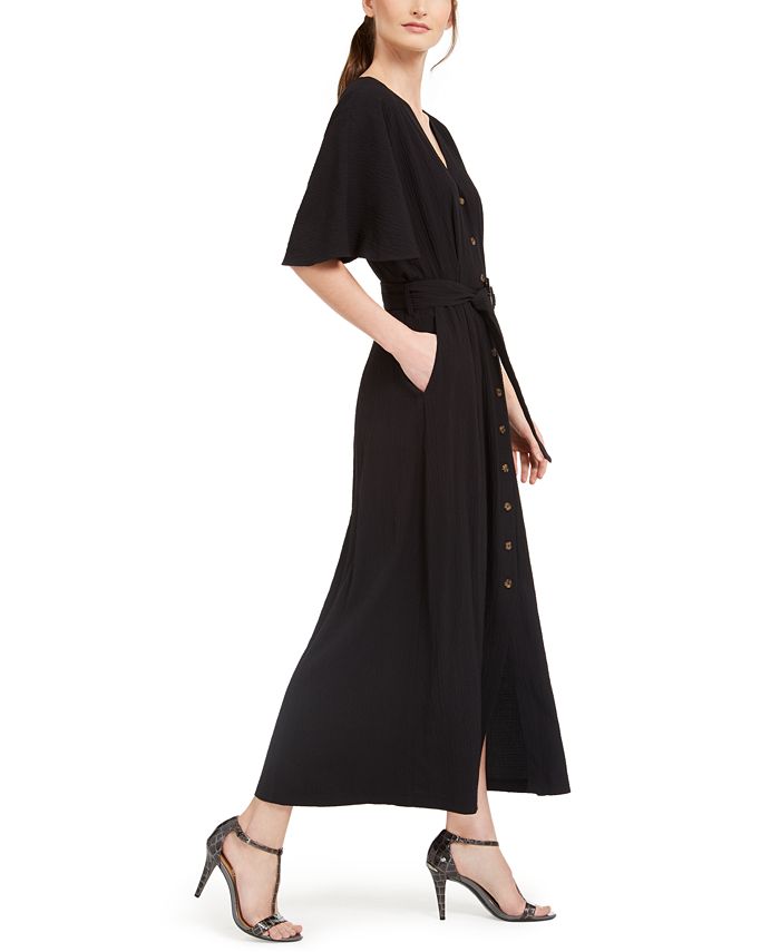 Calvin Klein Belted Maxi Dress & Reviews - Dresses - Women - Macy's