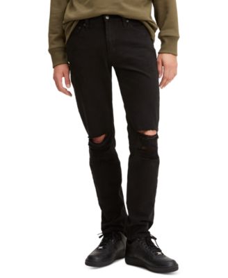 levis black ripped jeans