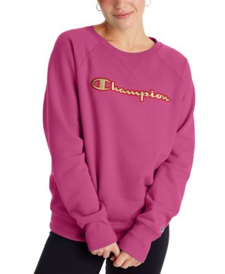women's pink champion sweatshirt