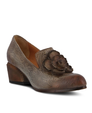image of L-Artiste Women-s Noora Flower Design Pumps Women-s Shoes