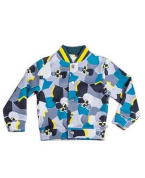 image of Toddler and Little Boys Tossed Print Gorilla Tracksuit Jacket