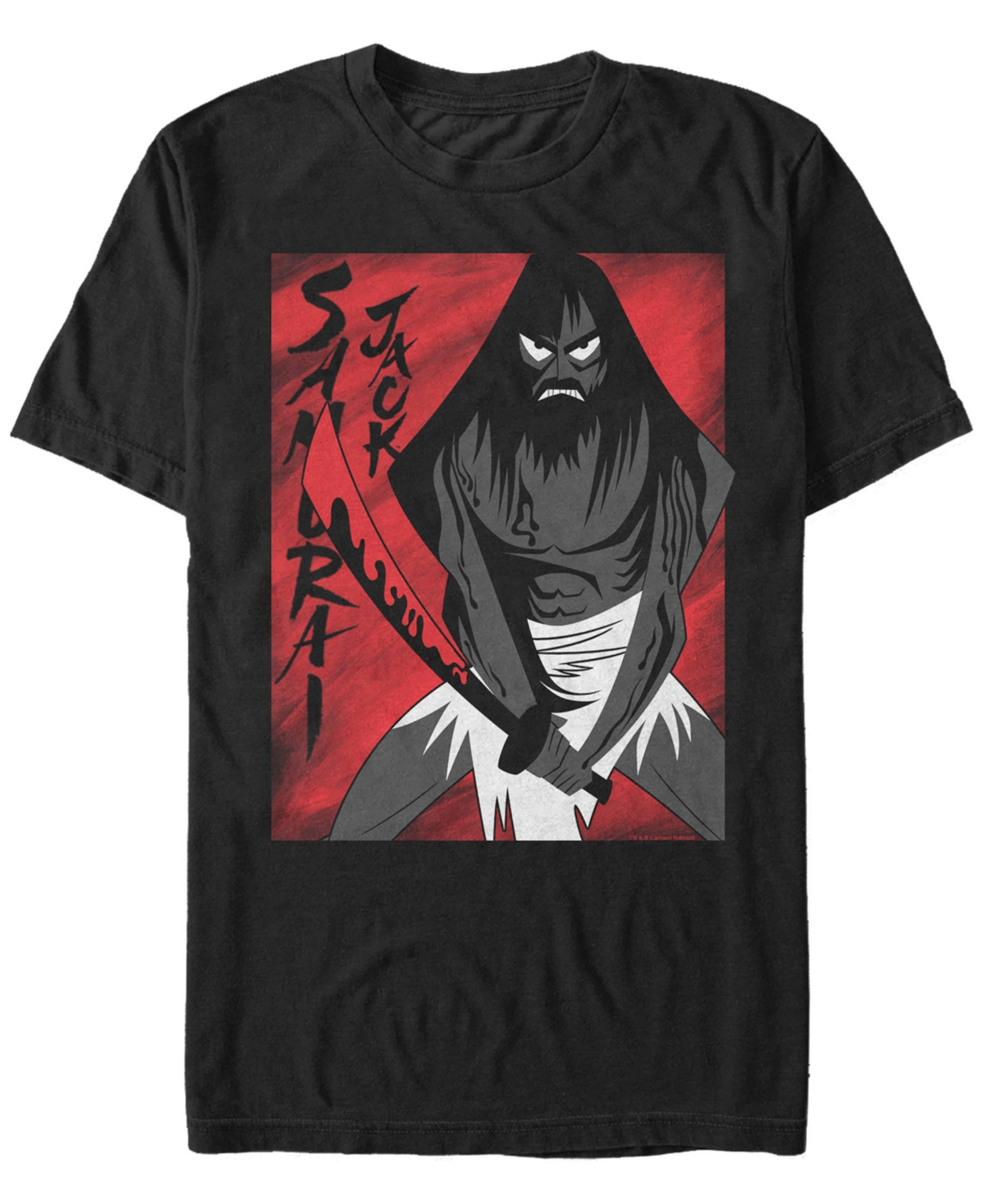 Fifth Sun Men's Samurai Jack Seeing Red Vengeance is Near Short Sleeve T- shirt