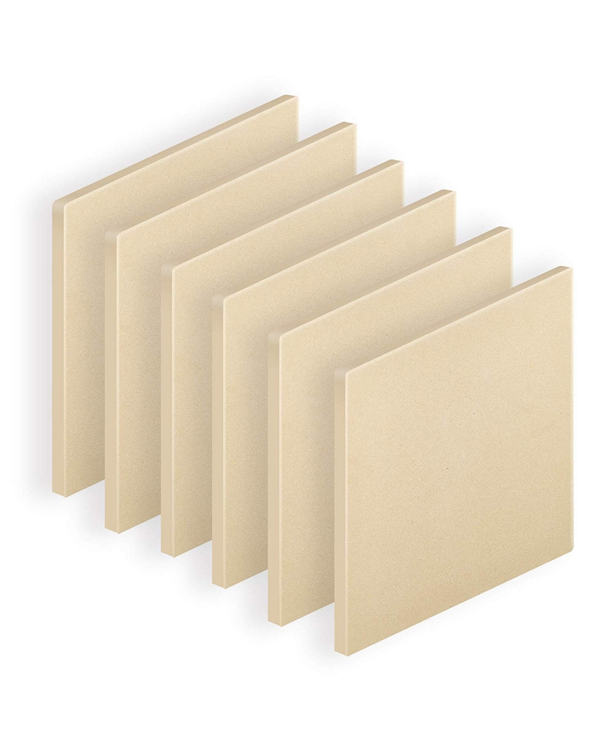 Cook N Home 7.5-Inch Rectangular Heavy Duty Cordierite Pizza Grilling Stone Set -Khaki
