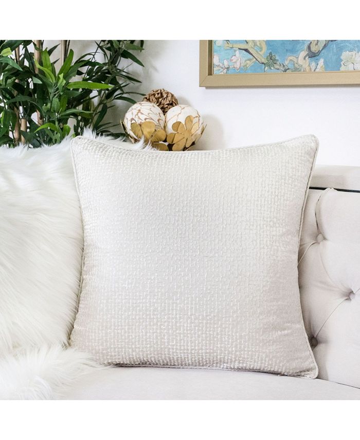 Homey Cozy Chloe Jacquard Plaid Throw Pillow, Houndstooth Macy's