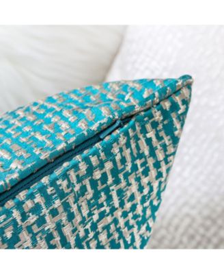 Chloe Jacquard Plaid Decorative Pillow, 20" x 20"