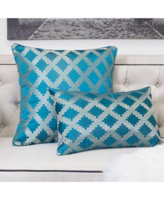 Ellie Satin Jacquard Decorative Pillow, 20" x 20"