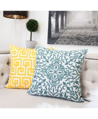 Victoria Cotton Decorative Pillow, 20" x 20"