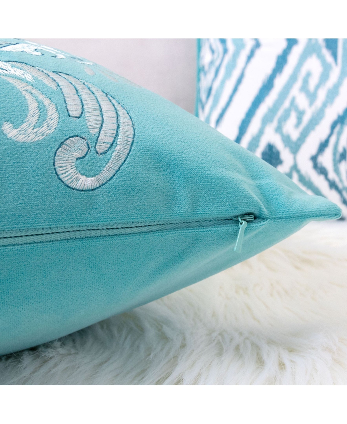 Homey Cozy Floral Elegant Square Decorative Throw Pillow