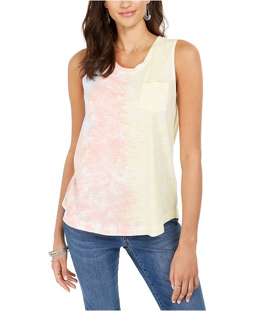 Style Co One Pocket Tank Top Created For Macy S Reviews Tops