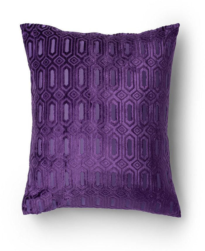Protect-A-Bed Sanibel Cut Velvet Decorative Throw Pillow - Macy's