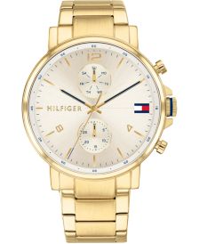 Men's Chronograph Gold-Tone Stainless Steel Bracelet Watch 44mm