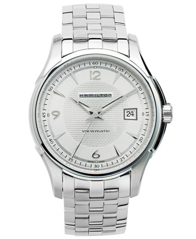 Hamilton Watch, Men's Swiss Automatic Jazzmaster Viewmatic Stainless Steel Bracelet 40mm H32515155