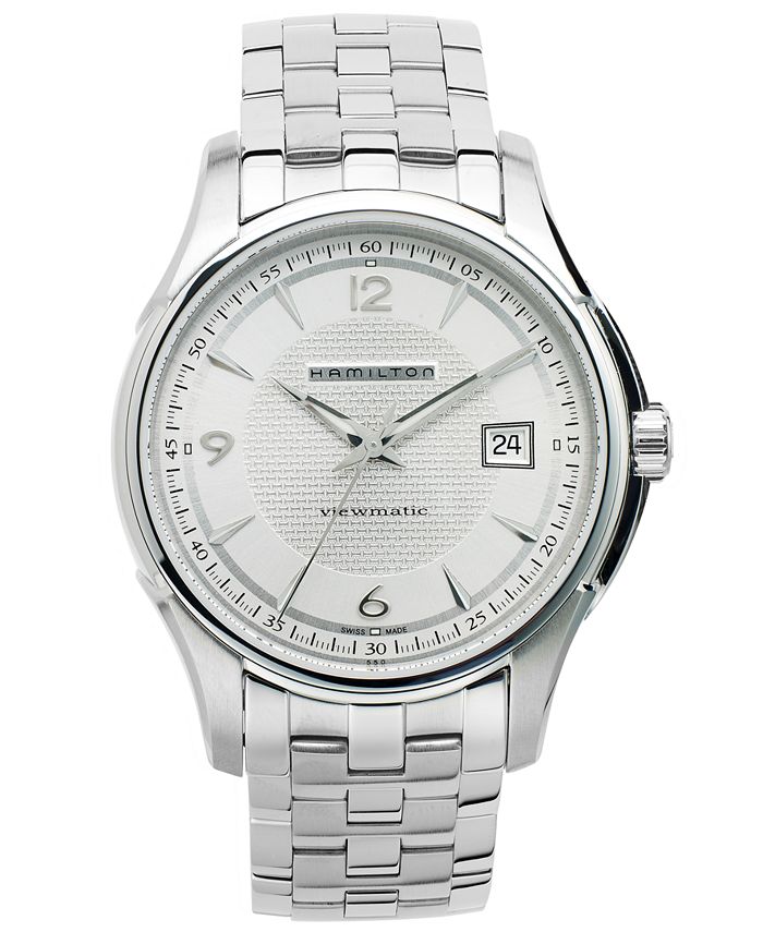 Hamilton - Watch, Men's Swiss Automatic Jazzmaster Viewmatic Stainless Steel Bracelet 40mm H32515155