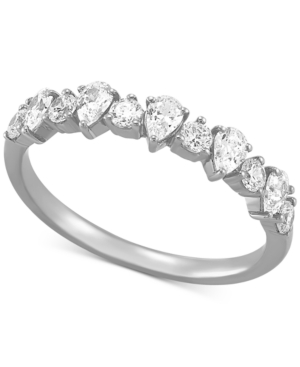 image of Diamond Pear-Cut Band (3/4 ct. t.w.) in 14k White Gold