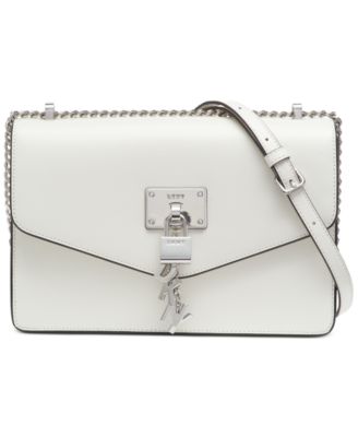 dkny elissa large shoulder flap bag