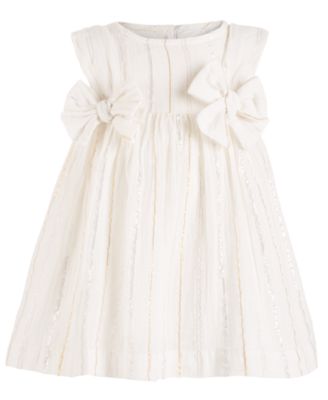 macy's baby white dress