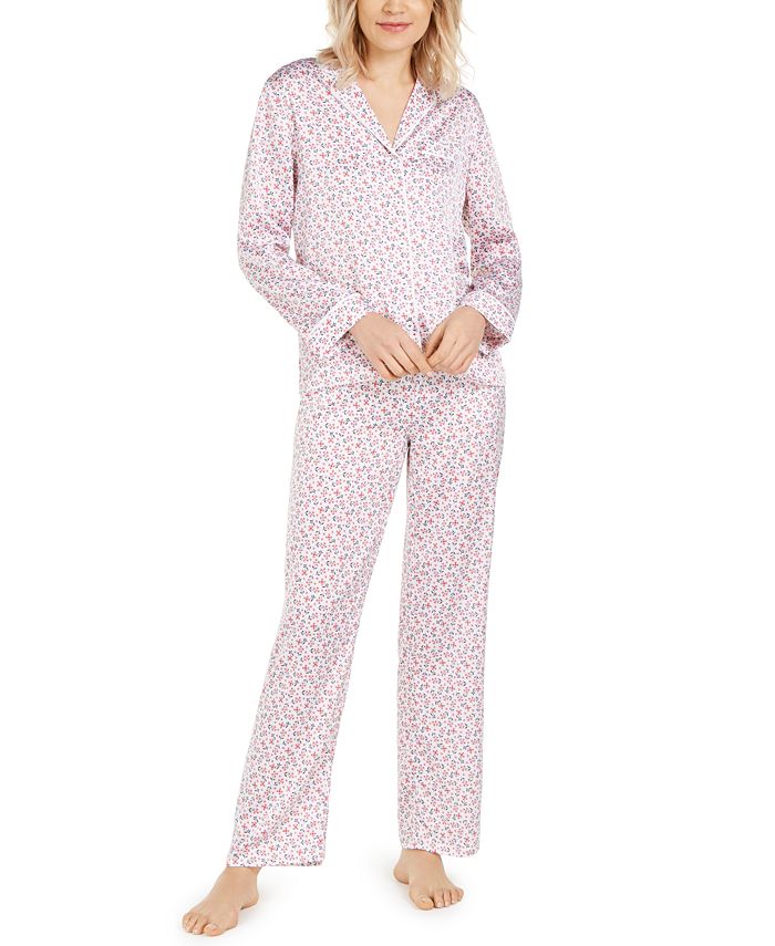 Vera Bradley Floral-Print Pajama Top & Pajama Pants - Macy's