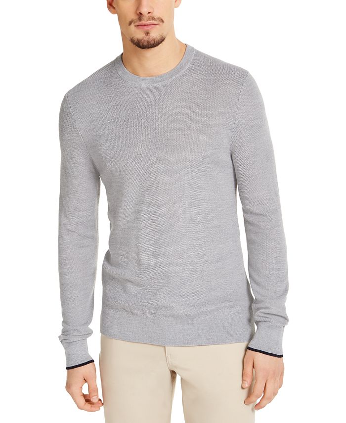 Calvin Klein Calvin Klein Men's Merino Crew-Neck Sweater & Reviews -  Sweaters - Men - Macy's