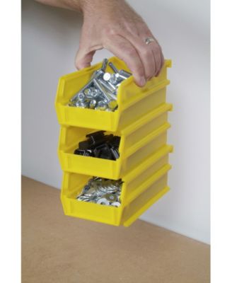 Triton Products Locbin Stacking, Hanging, Interlocking Bins, 10 Count