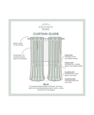 Indoor/Outdoor Solid Cabana Grommet Top Curtain Panel Pair, 54" x 96"