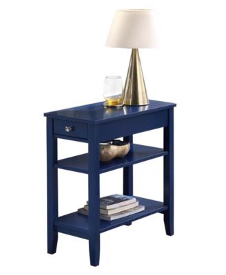 American Heritage Three Tier End Table with Drawer
