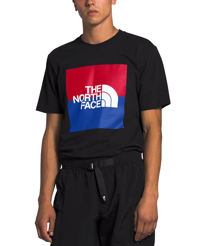 gevogelte Vroeg Uitrusting The North Face Men's Red White and Blue Boxed Logo T-Shirt - Macy's