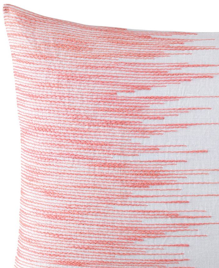 Vera Wang Blurr White Uneven Lines Throw Pillow Macy's
