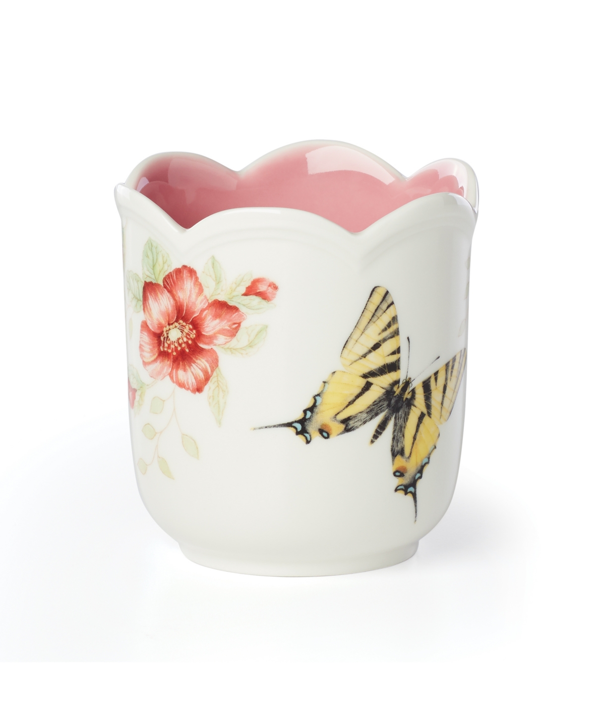Lenox Butterfly Meadow Filled Candle, Pink Citrus