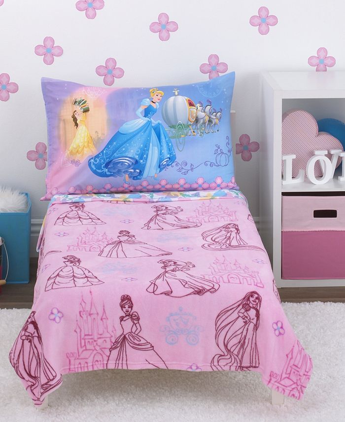 Disney Princess 4-Piece Toddler Bedding Set - Macy's