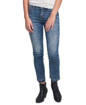 image of Silver Jeans Co. Aikins Straight-Leg Ankle Jeans