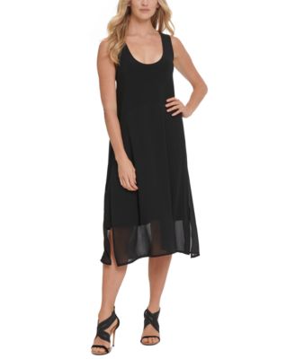 dkny black dress macys