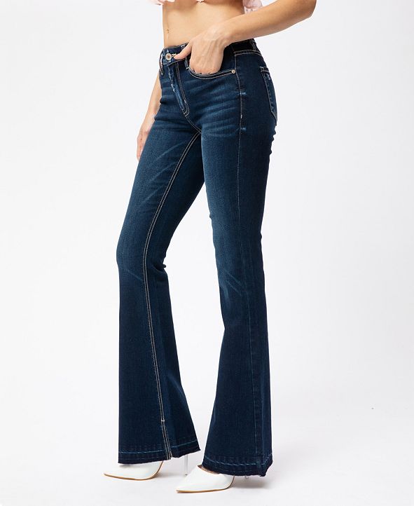 Kancan Mid Rise Classic Flare & Reviews - Jeans - Juniors - Macy's