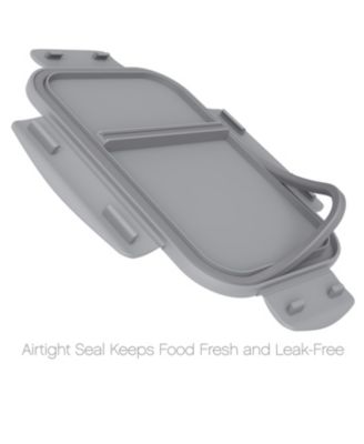 Small Divided Glass Food Storage Container