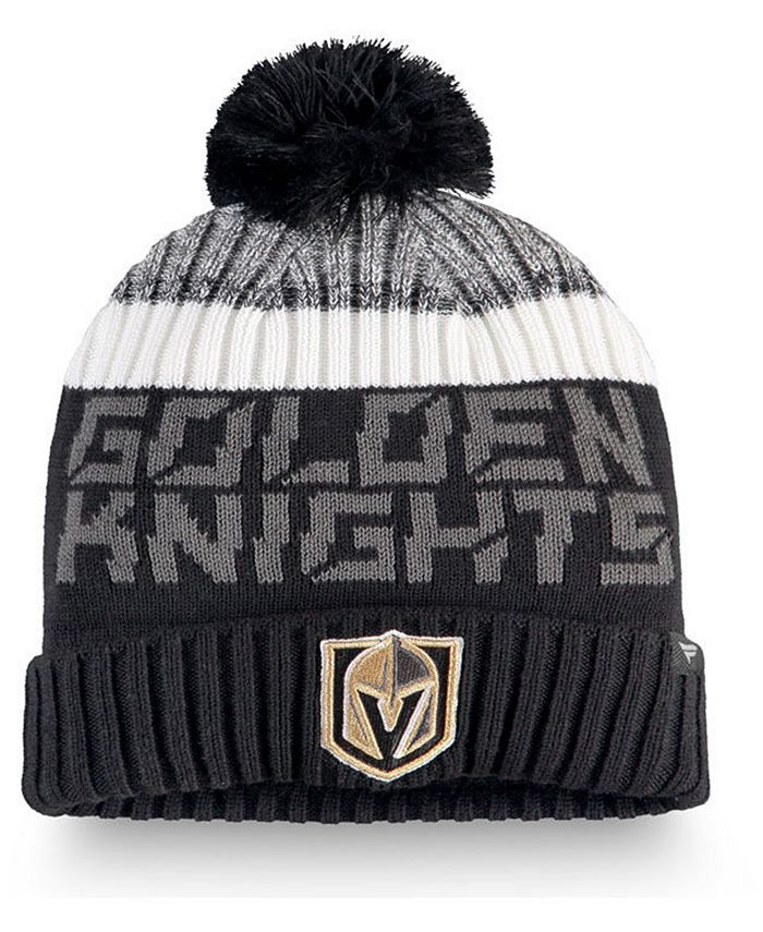 Authentic NHL Vegas Golden Knights Authentic Pro Rinkside Goalie Pom Knit Hat & Reviews - Shop By Lids - Men - Macy's