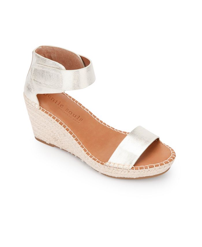 Gentle Souls by Kenneth Cole Charli Ankle Strap Wedge Sandals - Macy's
