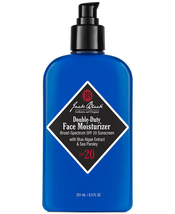 Jack Black - Double-Duty Face Moisturizer SPF 20 with Blue Algae Extract & Sea Parsley, 8.5 oz