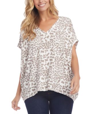 Karen Kane - Leopard-Print V-Neck Top