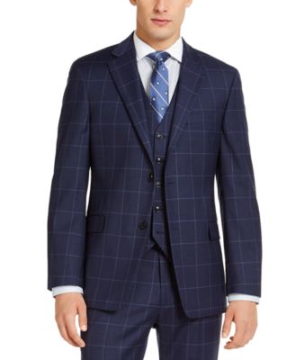 tommy hilfiger navy blue suit